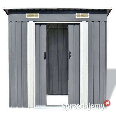 vidaXL Metalowa szopa ogrodowa szara42982 Warszawa