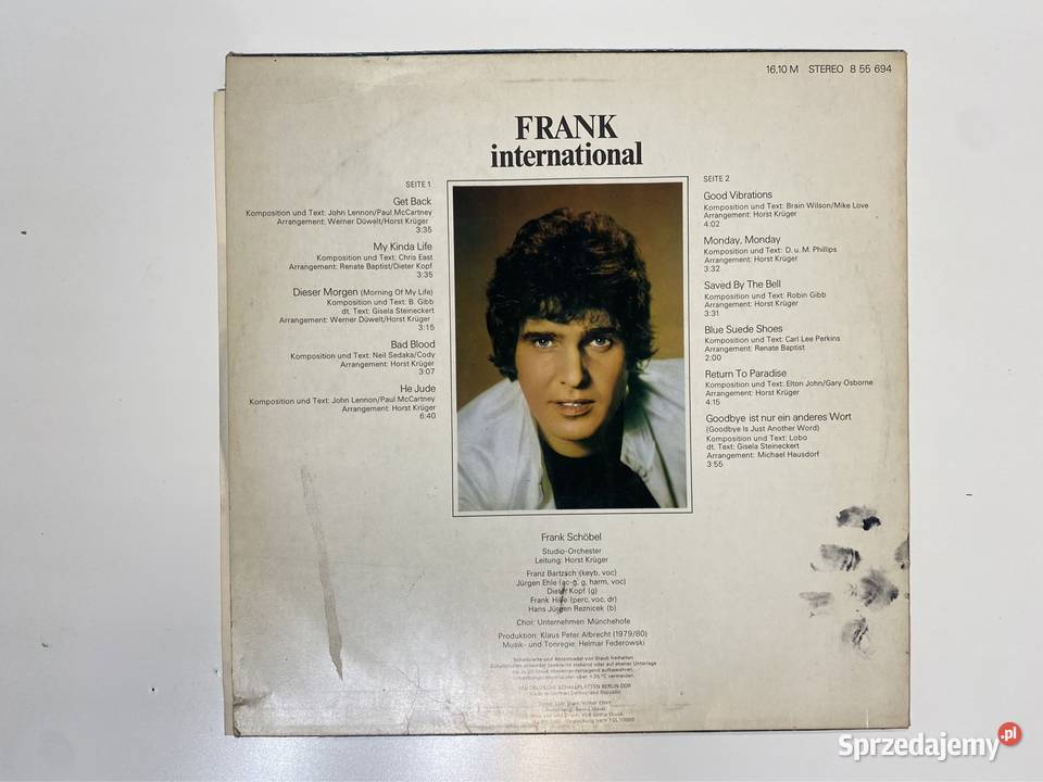 Winyl Frank international 1989 pop Wrocław