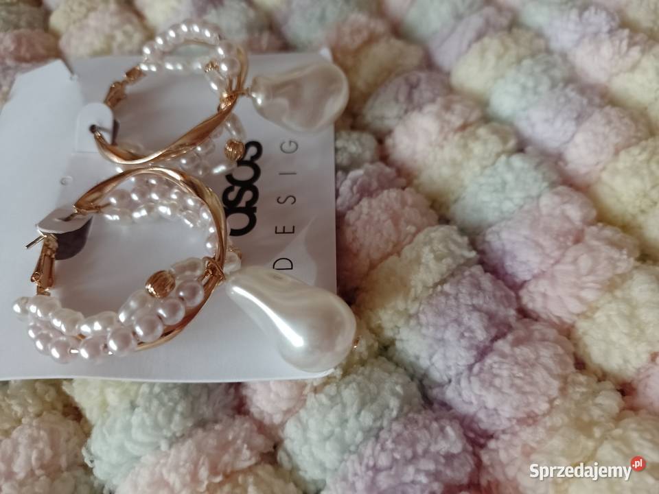 ASOS Bogato zdobione kolczyki ślubne z Londynu małopolskie Kraków