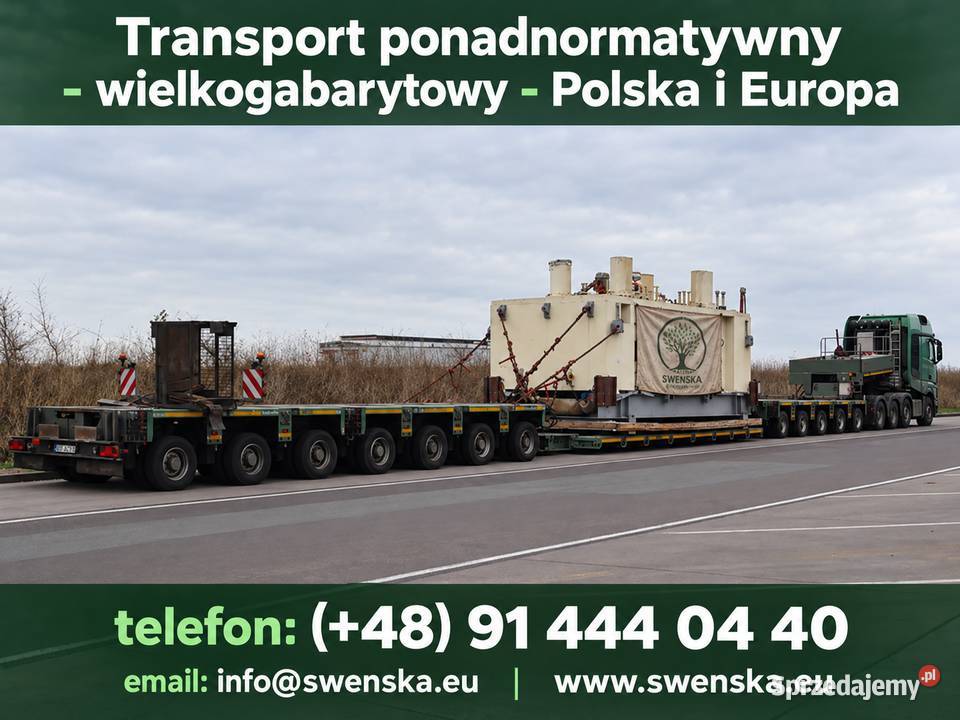 Transport ponadnormatywny wielkogabarytowy zachodniopomorskie sprzedam
