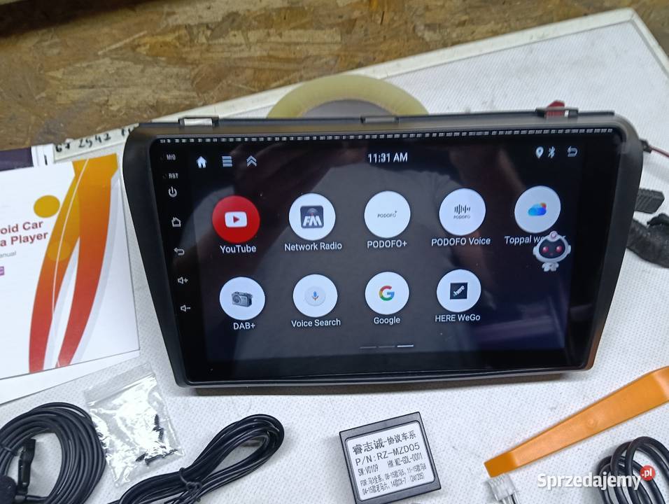 Radio android nawigacja gps Akcesoria samochodowe mazowieckie Drążdżewo Nowe sprzedam