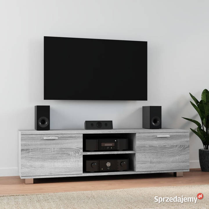 Szafka pod telewizor szary dąb sonoma140x405x35 mazowieckie Warszawa