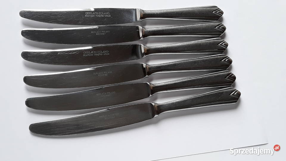 Sztućce PRL 18 elementów SIERŻANT Gerlach noże Dąbrowa Górnicza
