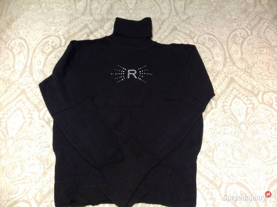 Sweter Golf Czarny Damski MISS WAN S