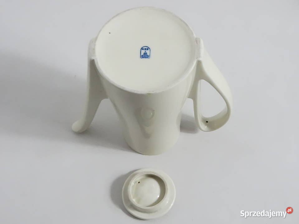 Designerski dzbanek imbryk Vintage PRL Modernizm Biłgoraj