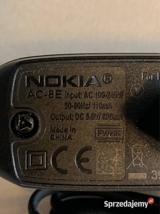 NOWA oryginalna ładowarka sieciowa NOKIA AC8E Warszawa