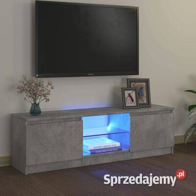 vidaXL Szafka pod TV z oświetleniem LED szara Warszawa