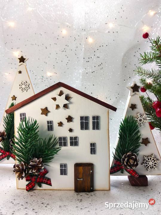 Magia Świąt w dekoracji z drewna dolnośląskie Wrocław sprzedam
