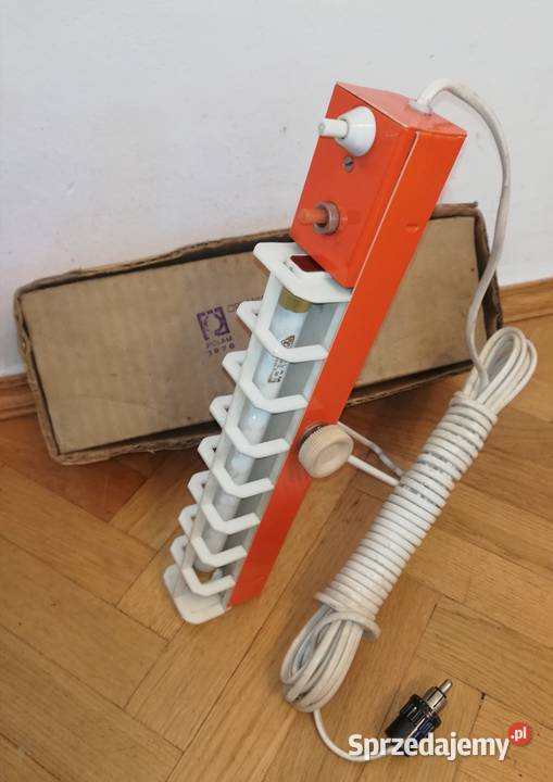 Lampa kempingowa POLAM ze świetlówką lata 70te Pozostałe Antyki, Sztuka, Kolekcje Warszawa