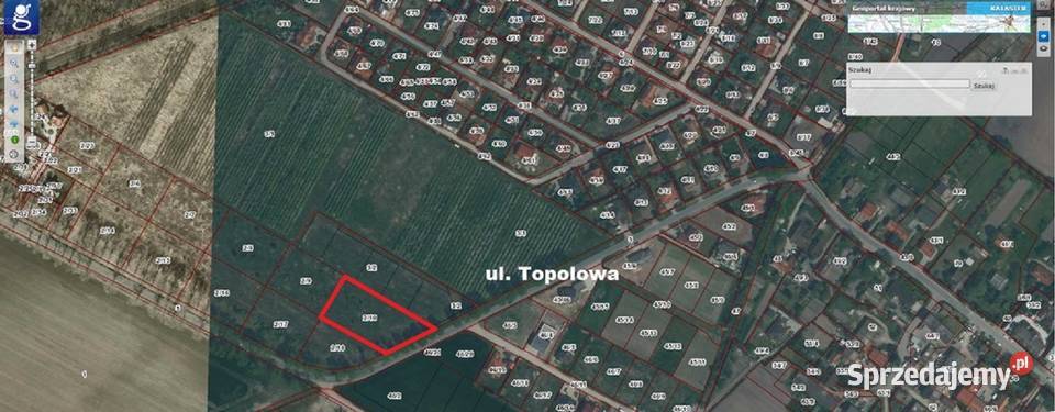 Działka rolnobudowlana 3896 m2 Mokronos Górny