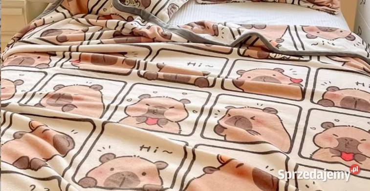 Piękny Koc Pled Kapibara Częstochowa