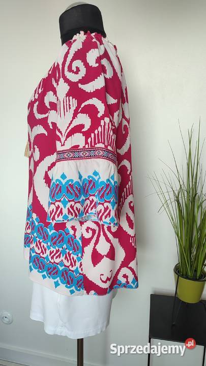 Włoska bluzka z wiskozy w stylu boho Bluzki i koszule łódzkie Łódź