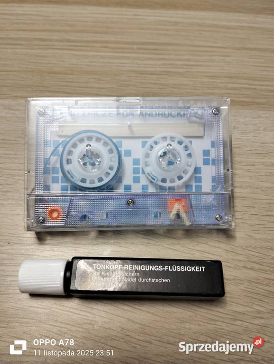 kaseta magnetofonowa czyszcząca z dawnych czasów Gryfino