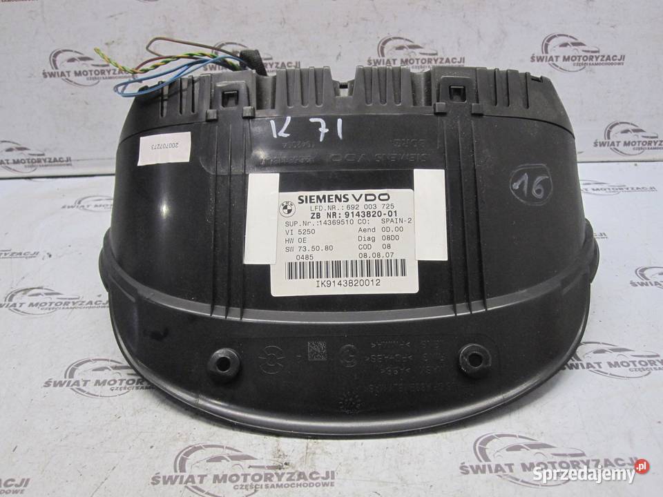 BMW E92 07r licznik zegary 14369510 ANGLIK Liczniki i zegary sprzedam