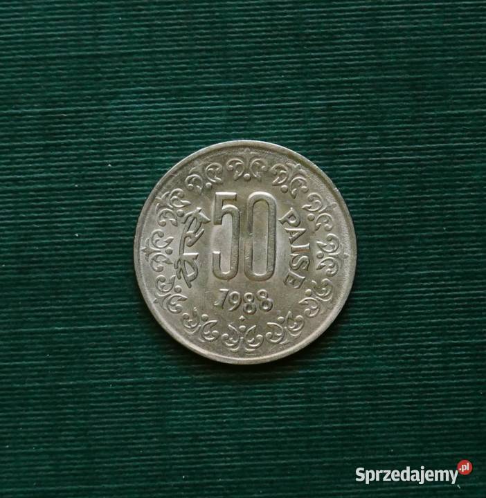 Indie 50 pajs 1988r Znak menniczy Bombaj Gliwice