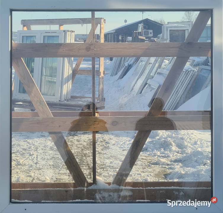 OKNA KacprzaK Witryna 148X142 FIX Używany PCV Okna ścienne Siedlce