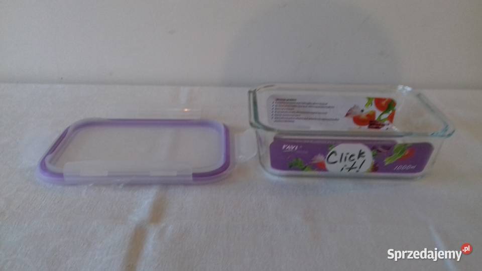 Pojemnik żaroodporny z pokrywą Click it 1000 ml małopolskie