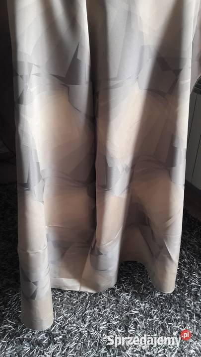 Materiał dwustronny ecru szary zasłona sze 150 x Radom sprzedam