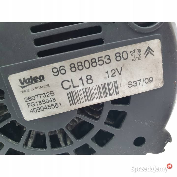 ALTERNATOR Peugeot 407 20 HDI 9688085380 CL18 Chełm
