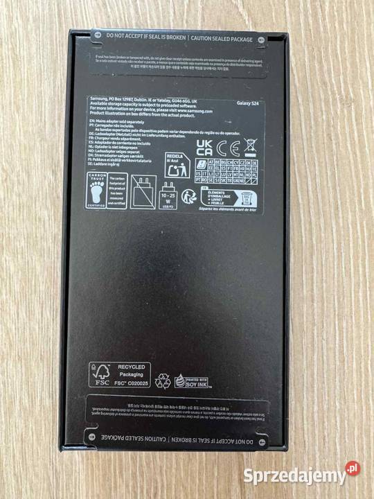 NOwy Smartfon SAMSUNG GALAXY S24 Onyx Black Wrocław sprzedam