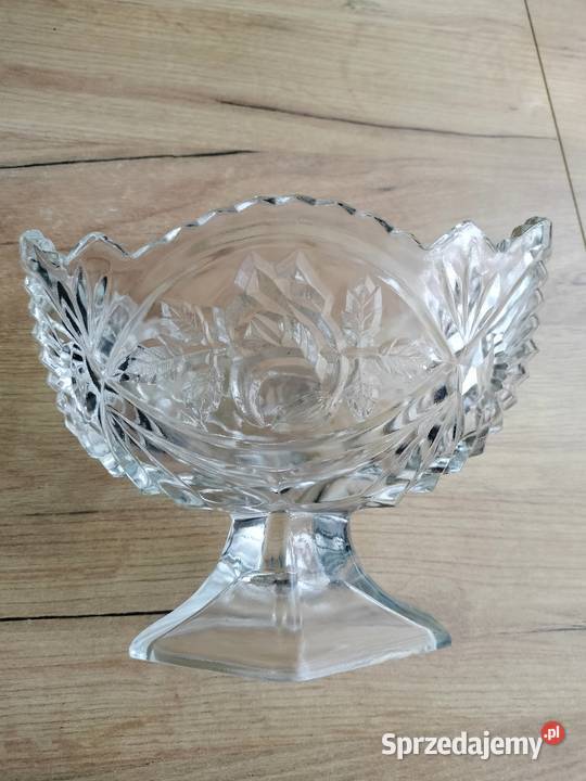 Żardyniera Ząbkowice róża prl Porcelana i szkło