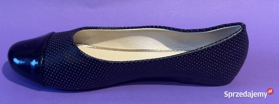 Czarne baleriny połysk rozmiar 38 BAL9 Żyrardów