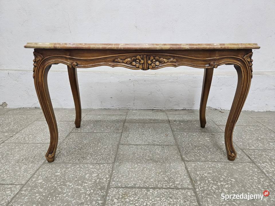 Francuski stolik kawowy z marmurem Francja Nowy Sącz