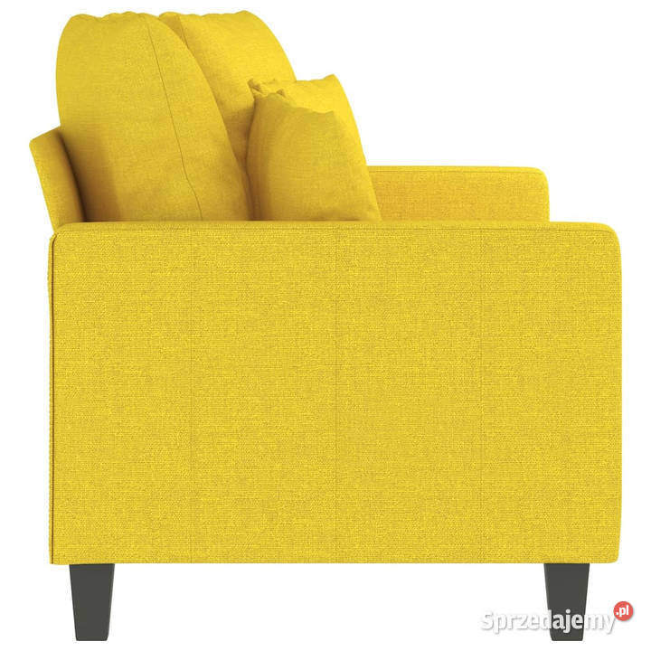 Sofa 2osobowa jasnożółta 140 tapicerowana Warszawa