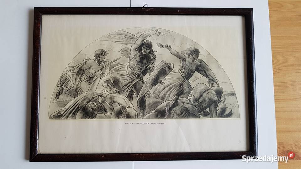Stara grafika Mikolas Ales Severni Prusmyky Dąbrowa Górnicza