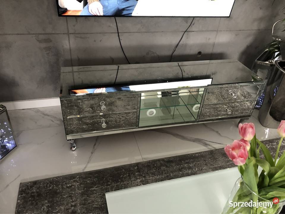 Komoda lustrzana RTV glamour z lustra noga 50cm wielkopolskie Kępno sprzedam