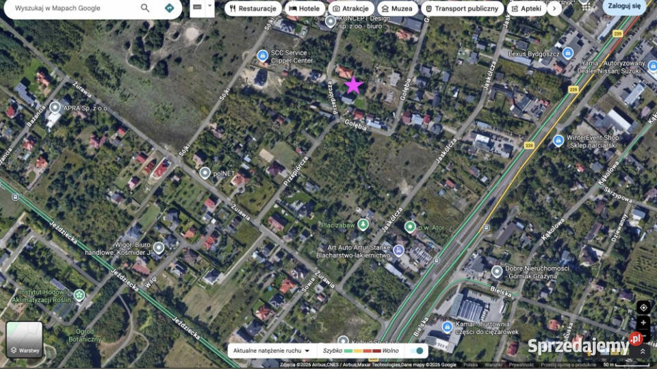 ziemia działka koło Bydgoszczy Myślęcinek