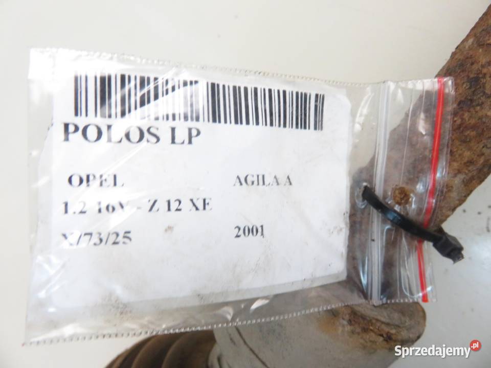 PÓŁOŚ LEWA PRZEDNIA OPEL AGILA A 12 16V 09204530 małopolskie