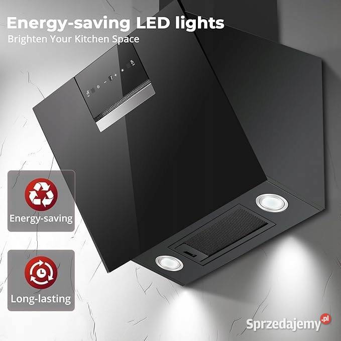 SNDOAS okap kuchenny 60 czarny klasa A 800 mh Pozostałe mazowieckie Myszyniec