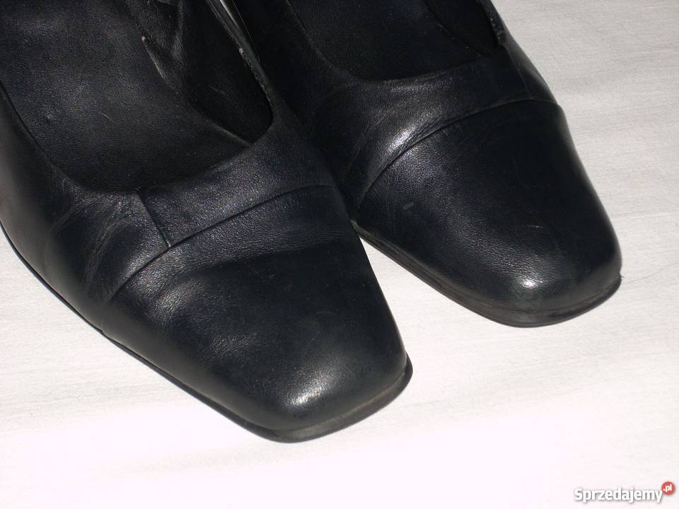 Clarks wygodne Skórzane czółenka 39 395 czarny Nowy Sącz