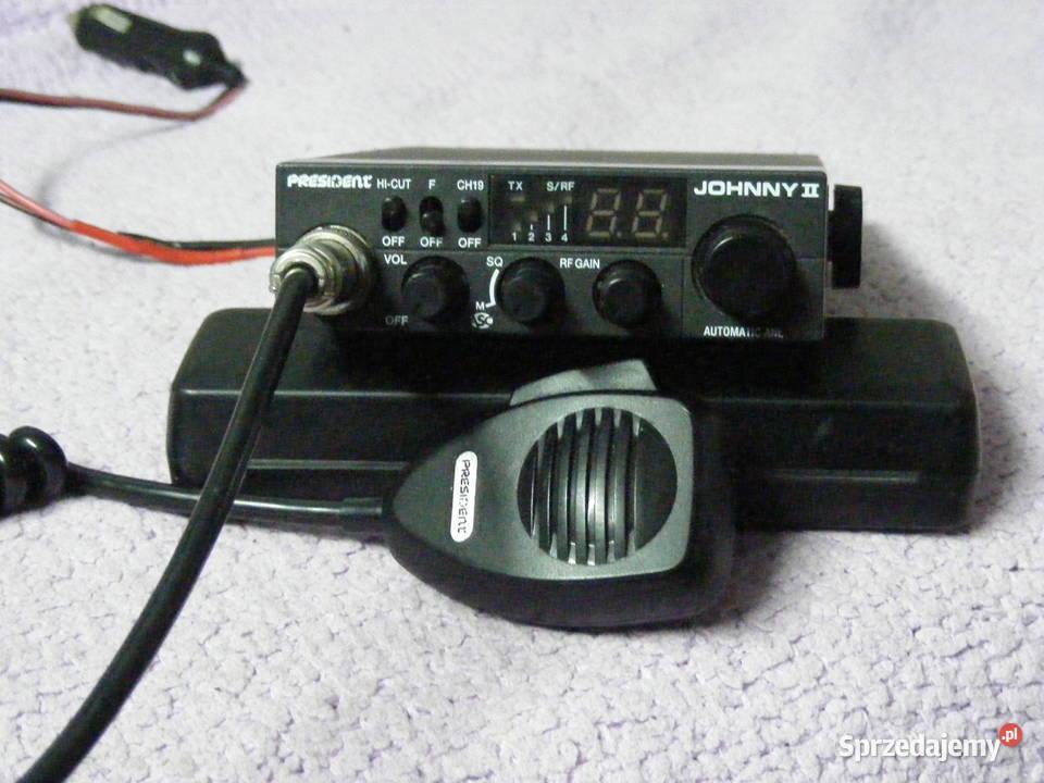 CB PRESIDENT JOHNNY II HARRY II antena i głośnik mazowieckie Gąbin sprzedam
