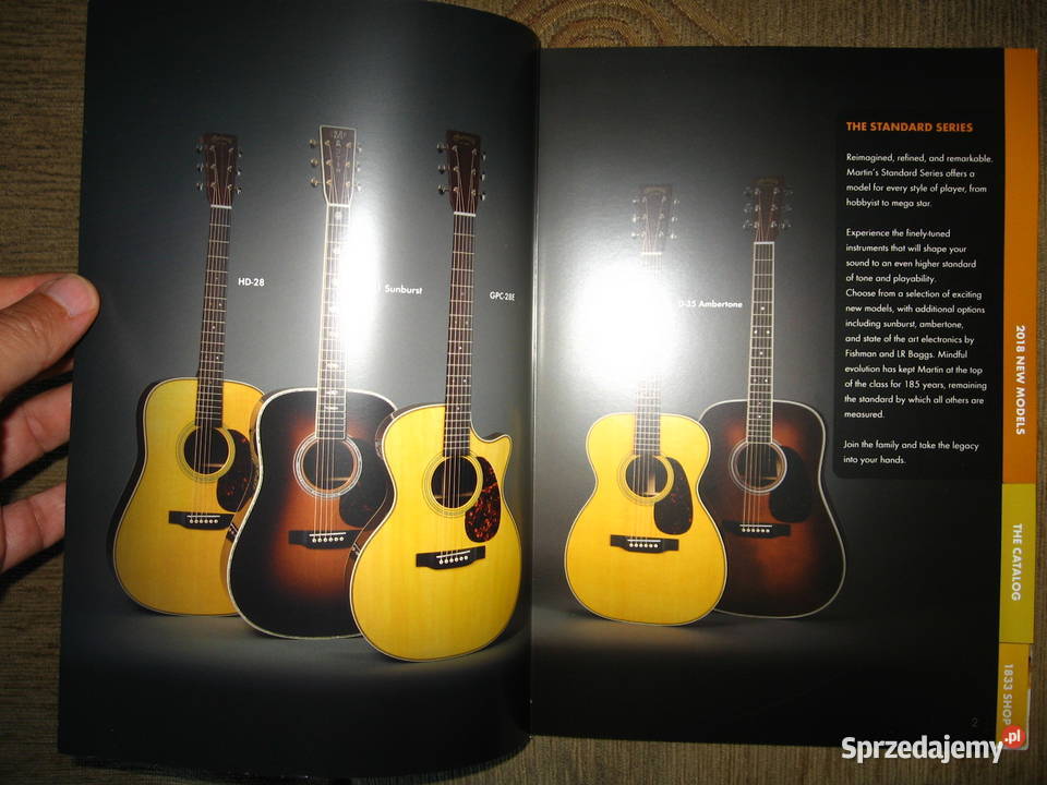 Martin 2018 guitar catalog katalog gitar Kępice