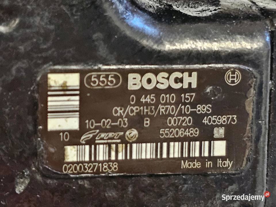 FIAT ALFA OPEL 13 MULTIJET 199B1000 95 11r pompa osobowe Pompy wtryskowe