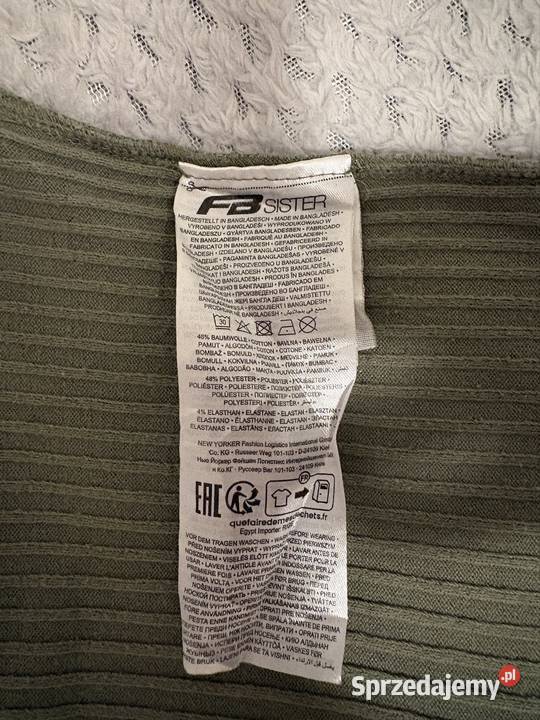 Cropp top z długim rękawem Bez wzoru Biała Podlaska