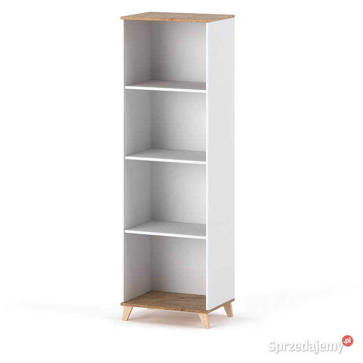 Regał Na Książki 60 5 Półek Szafka Skandynawska 60cm