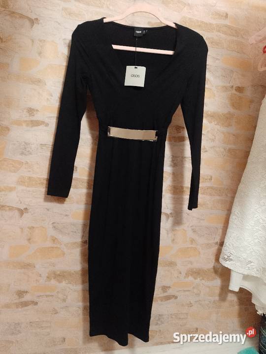 34XS ASOSCzarna sukienka wieczorowa z Londynu Kraków sprzedam
