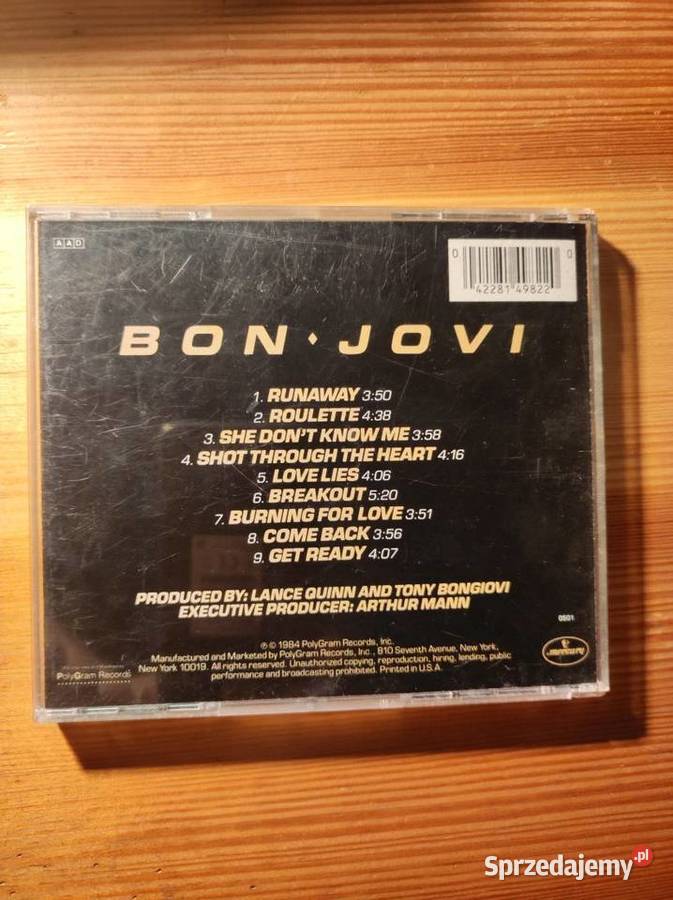 Bon Jovi 1984 unikatowa kolekcjonerska płyta cd Kielce
