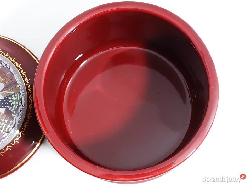 Dekoracyjny pojemnik świąteczny z pokrywką lubelskie Biłgoraj sprzedam