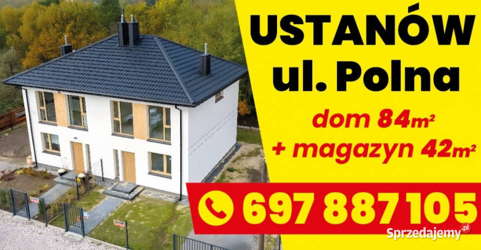 DOM 84 m2 USTANÓW Rok budowy 2024 mazowieckie Ustanów