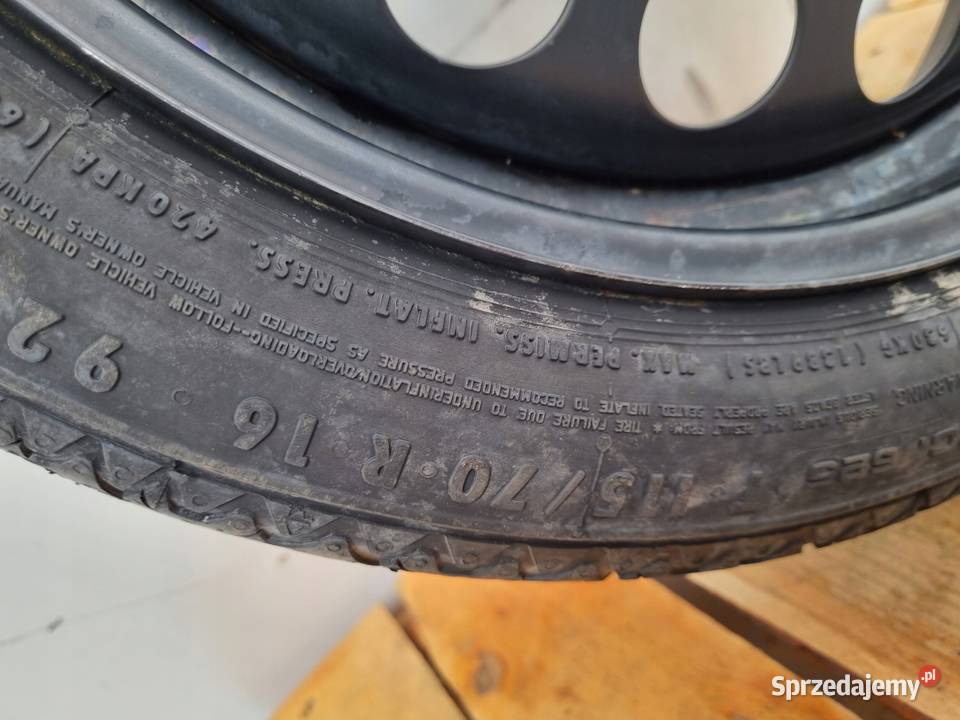 KOŁO DOJAZDOWE Opel Astra J Zafira C dojazdówka