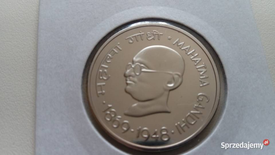 Moneta 1 rupia 1969 r 100 rocznica urodzin Mosina