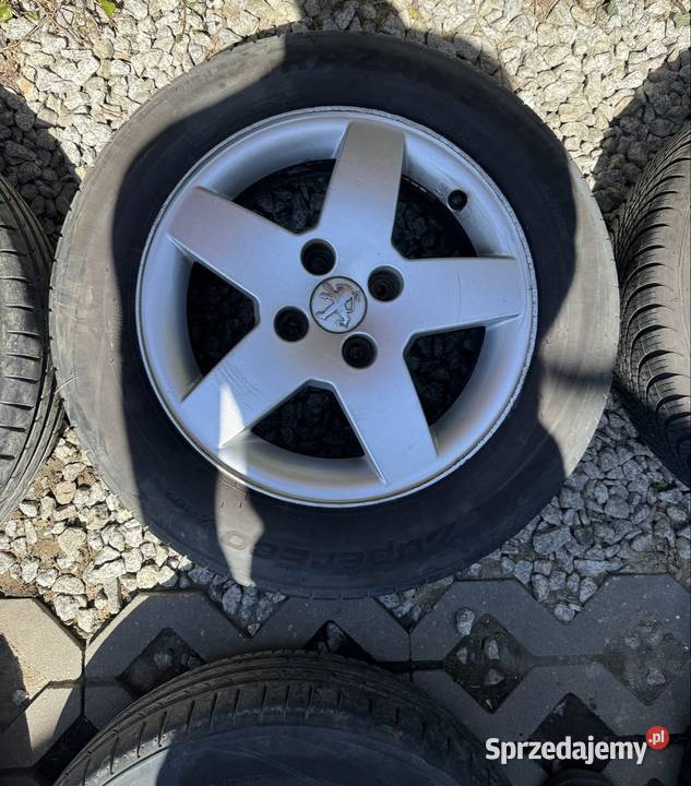 Felgi Peugeot 4x108 opony 1856515 2023r 206 207 lubelskie Krępiec