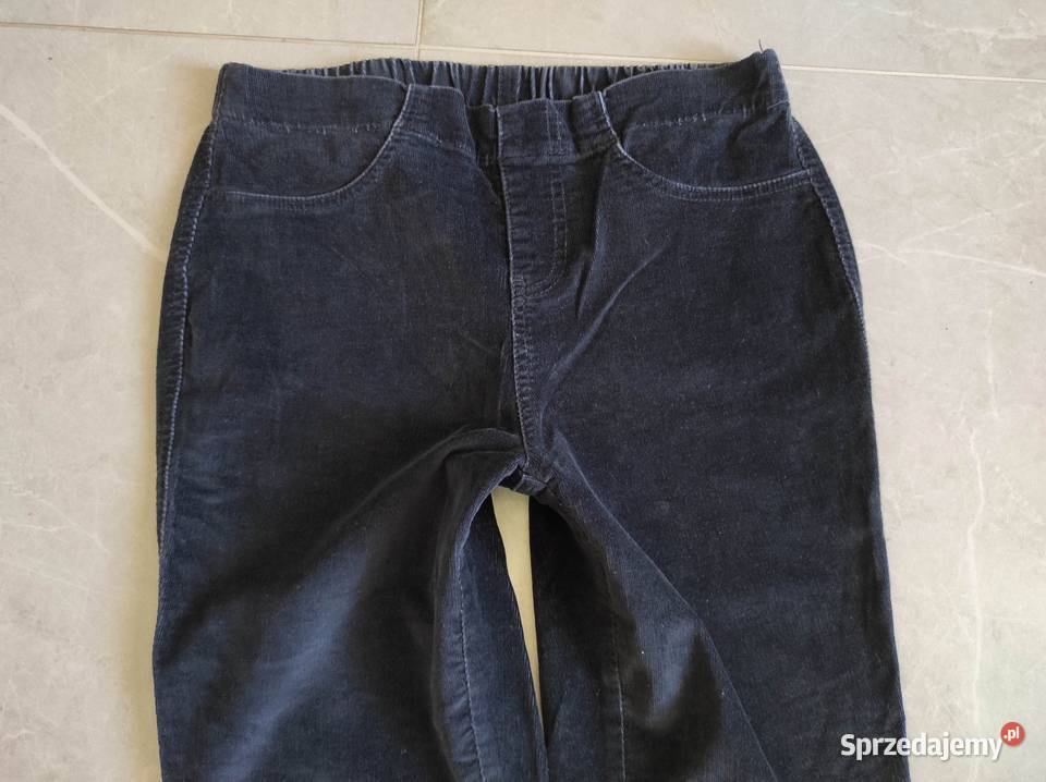 Authentic spodnie damskie sztruksowe na gumce 42 Płock