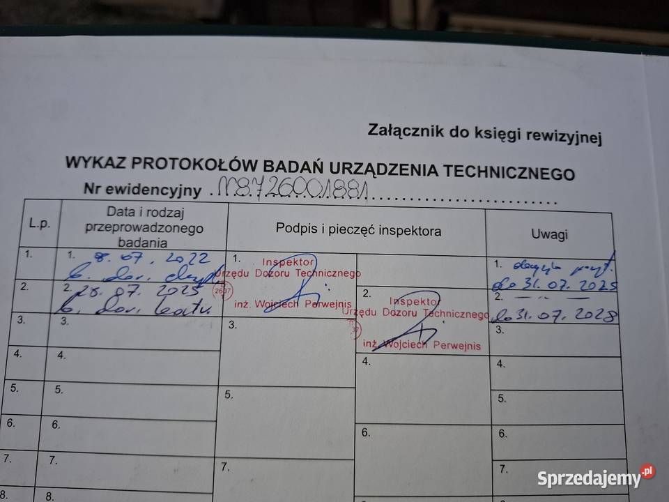 Windapodest ruchomy firmy MBB 1 tona udźwigu dolnośląskie Targoszyn