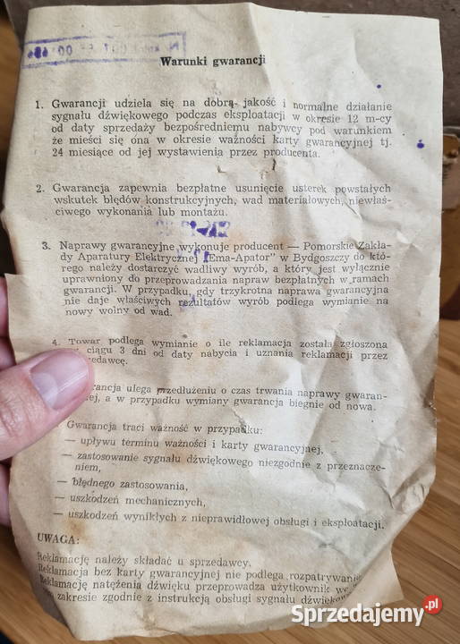 Zestaw sygnałów dźwiękowych Belma SOS 1222 Żuk Bydgoszcz