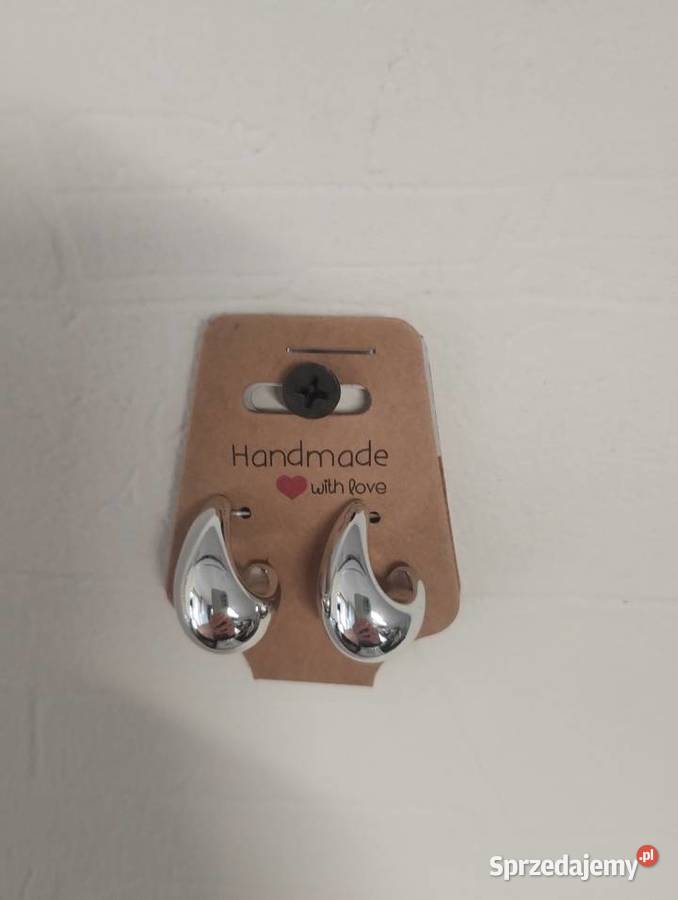 Minimalistyczne kolczyki łezki kolor do wyboru Hażlach